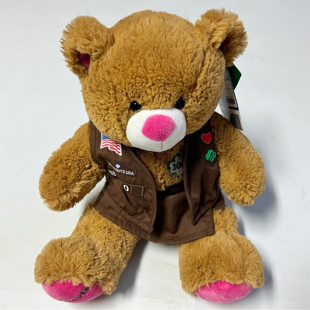 Limited Edition Girl Scouts Build-a-Bear 100 Year Anniversary Bear Uniform NWT